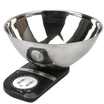 Saffron-5K-SS 5000g Digital Kitchen Scale & Weighing Bowl