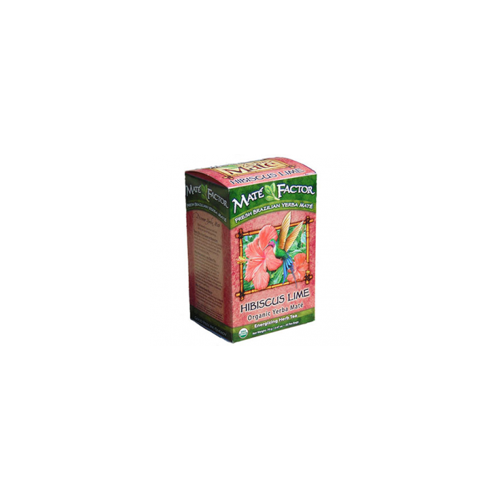 Hibiscus Lime Yerba Mate Tea Bags - Organic